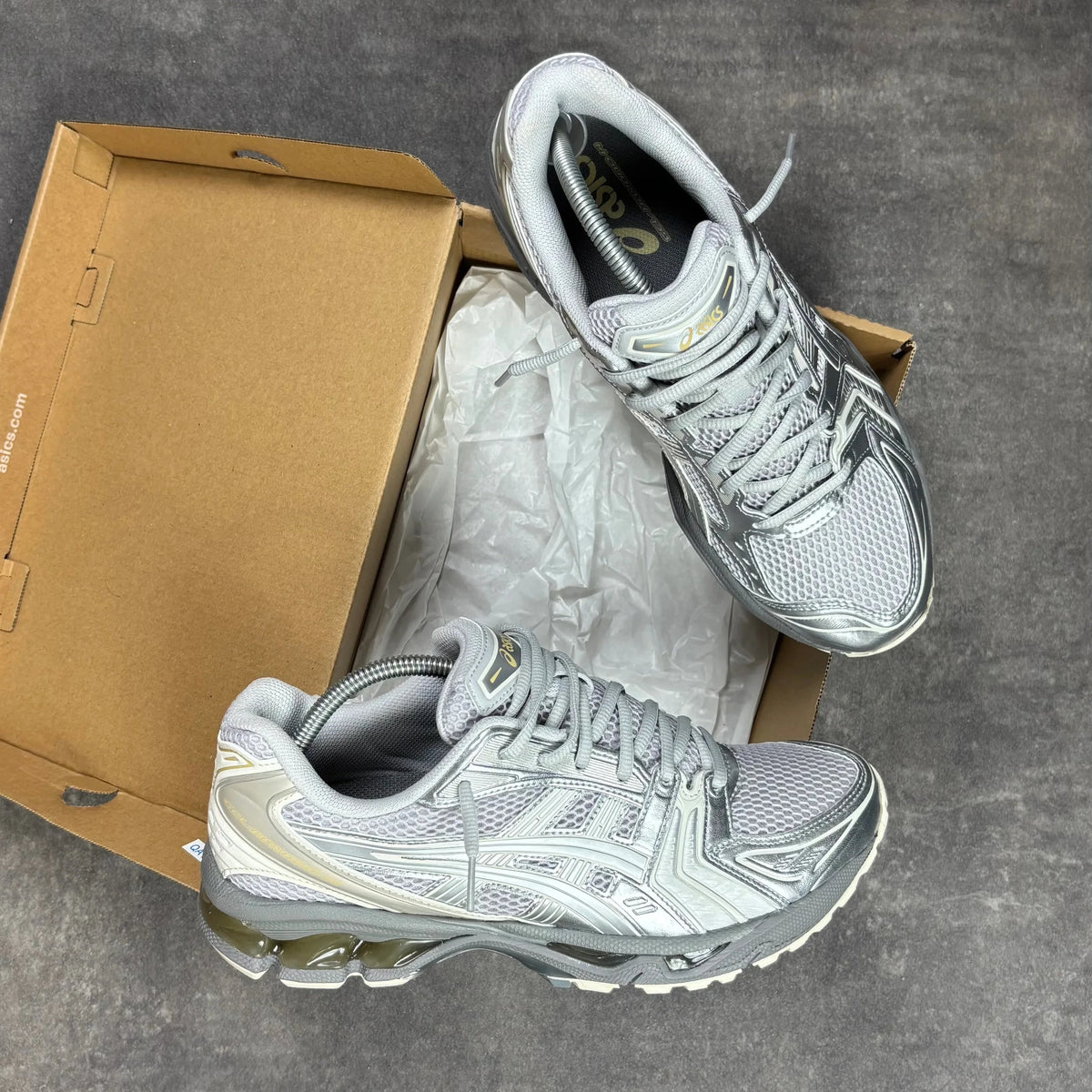 Asics Kayano 14 Concrete Pure Silver